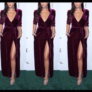 Plum Wrap Dress